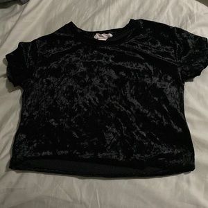 Small velvet crop top